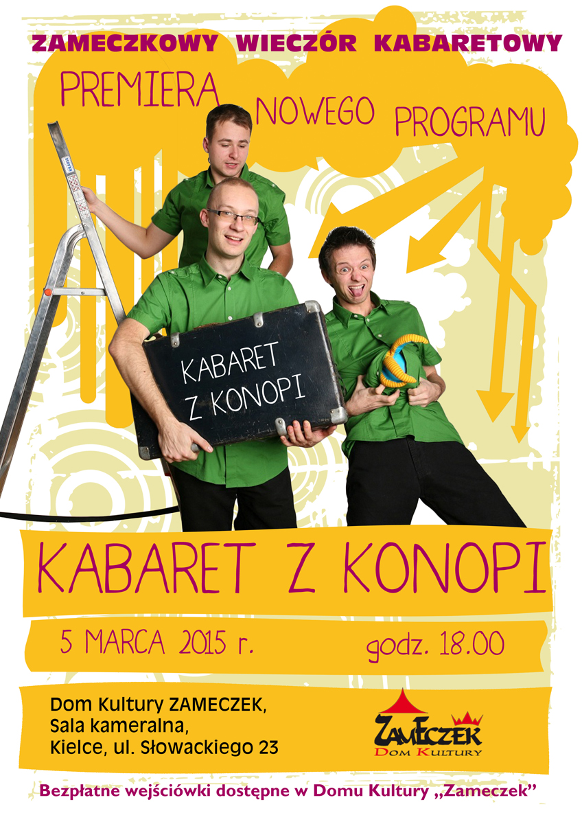 plakat z konopi m