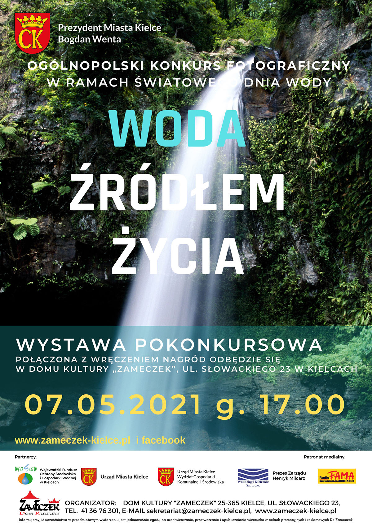 plakat wystawy Konkurs fotograficzny w ramach Światowego Dnia Wody
