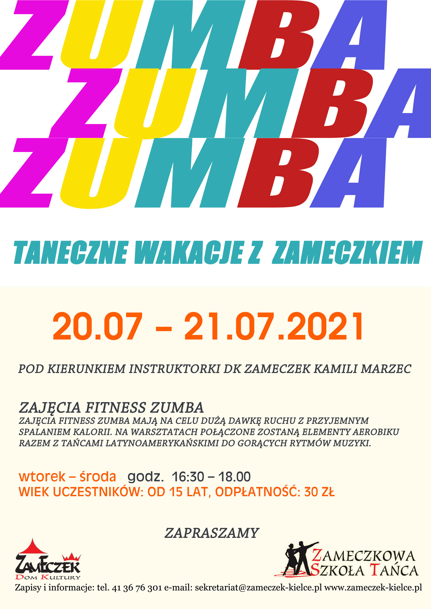 Zumba wakacje 21m